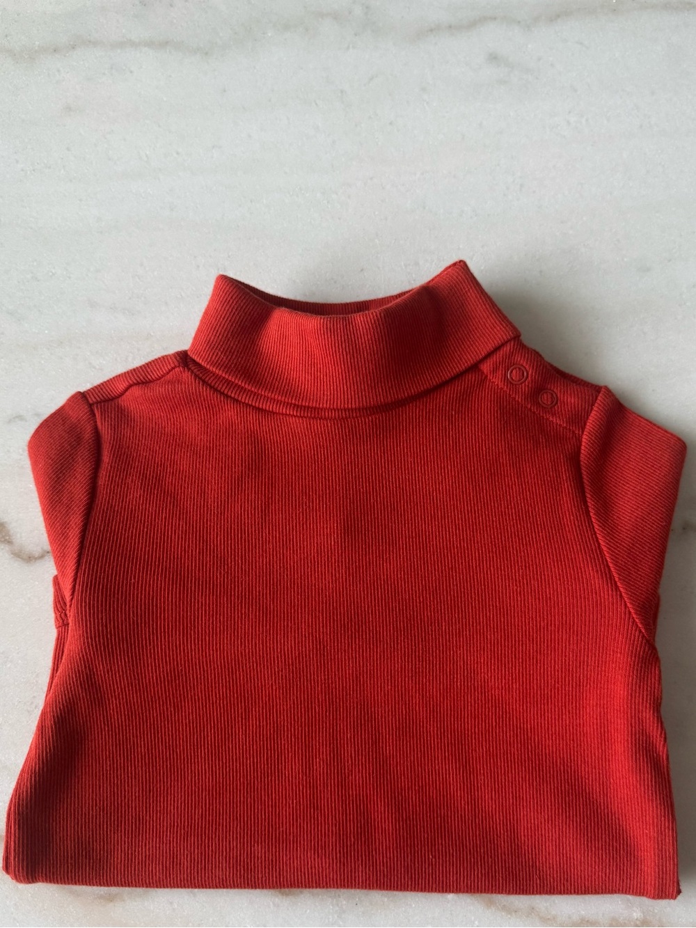 Banana Republic Baby Ribbed Mockneck 18-24M Scorched Orange